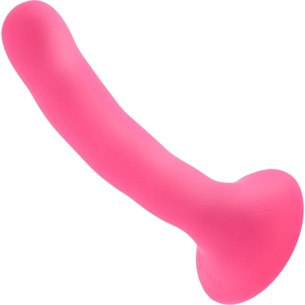 Please  5.25" Silicone Harness Compatible Dildo By Sportsheets - Pink