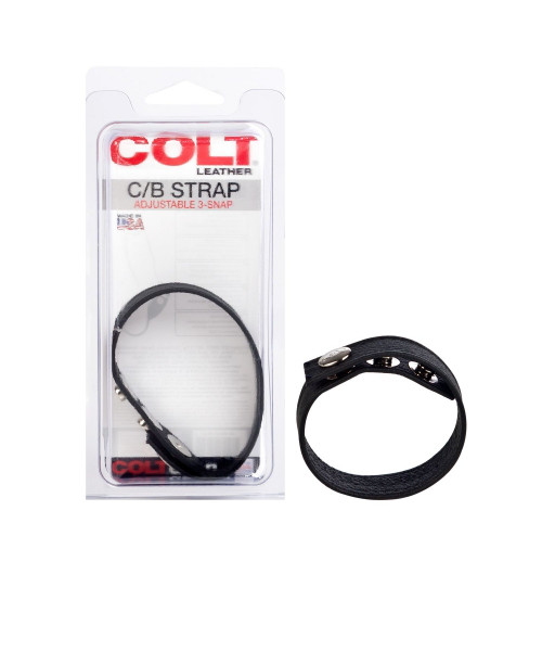COLT Adjustable Leather Cock Ring — image 4 of 12