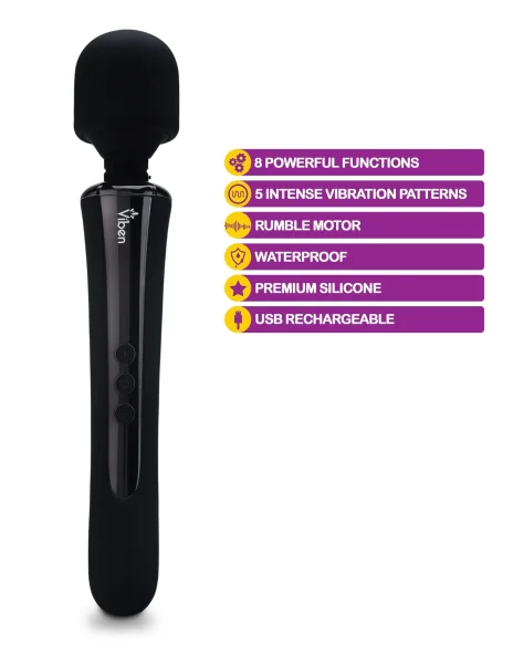 Viben Obsession - Black - Intense Wand Massager