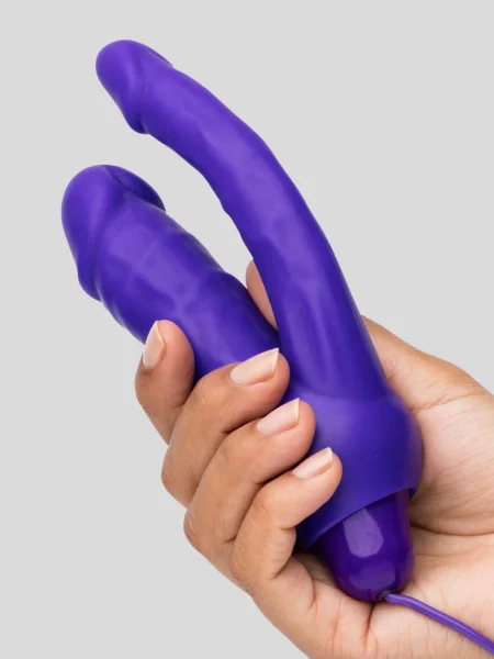 Double O Heaven 10 Function Vibrating Silicone Double Penetration Dildo