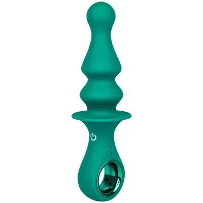 Bondara Green Silicone 12 Function Vibrating Butt Plug 6 5 Inch