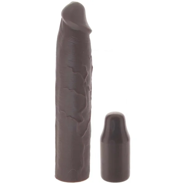 Fantasy X-tensions Elite Silicone 9" Penis Extension With 3" Removable Extender  - Chocolate