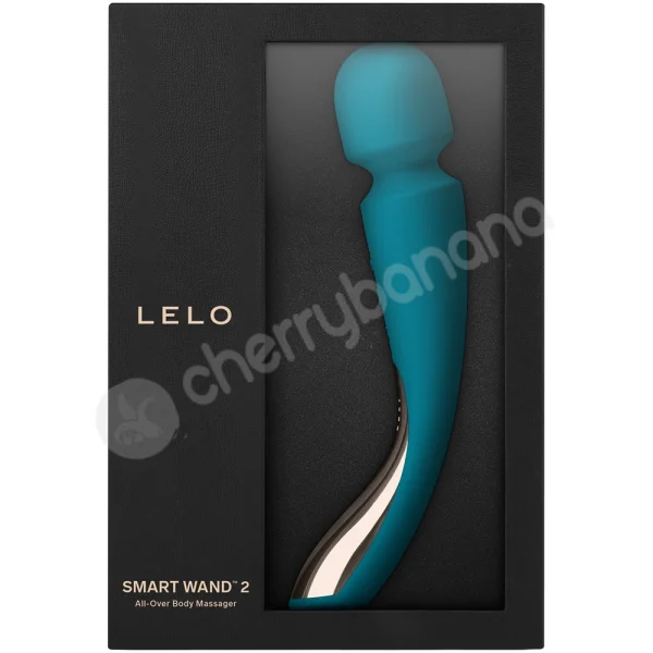 Lelo Smart Wand 2 Ocean Blue Medium 10 Speed Vibrating Wand
