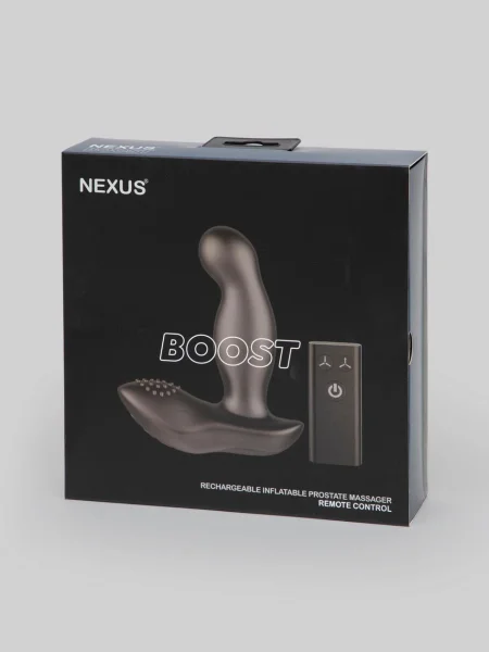Nexus Boost Remote Control Rechargeable Prostate Massager with Inflatable Tip