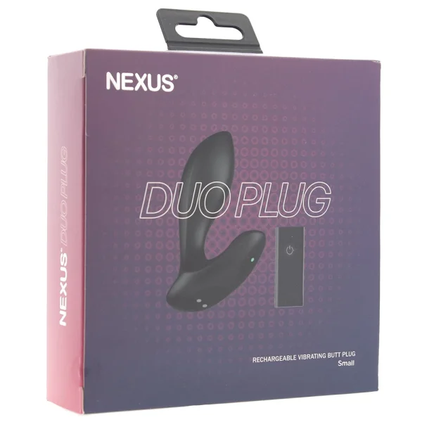 Nexus Duo Vibrating Rechargeable Silicone Small Beginner Butt Plug With Remote