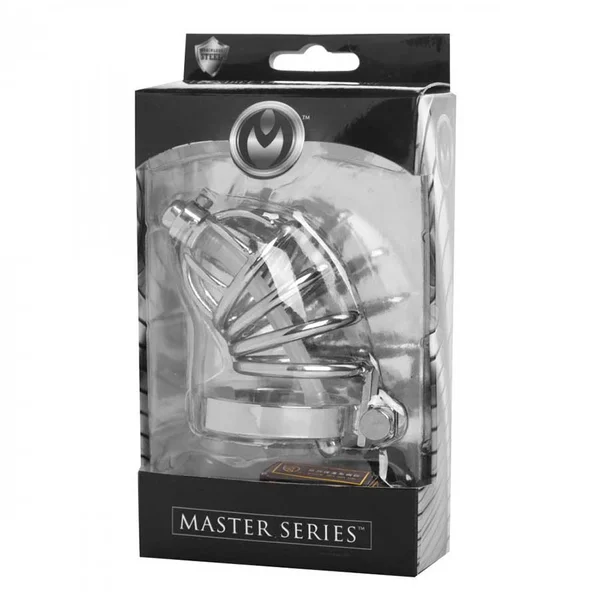 Stainless Steel Chastity Cage with Silicone Urethral Plug — image 17 of 17