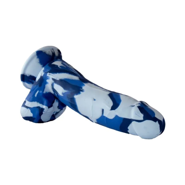 Major Dick Commando Dong 7.25 inches Blue Camo