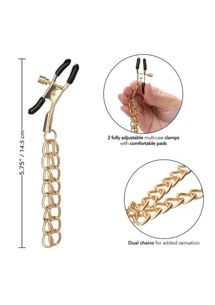 Ride 'em Premium Denim Collection Nipple Clamps