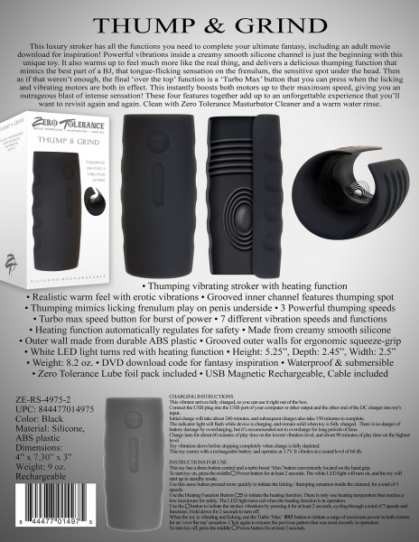 Thump & Grind Vibrating Stroker