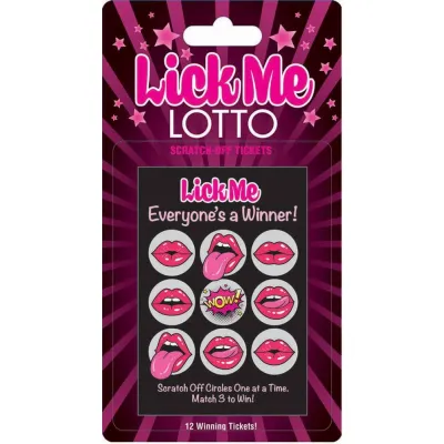 Lick Me Lotto 12 Winning Tickets