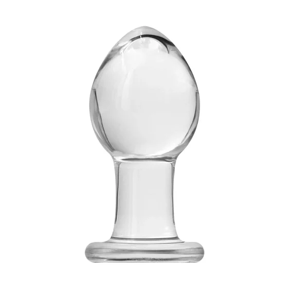 Crystal Premium Glass Medium Butt Plug