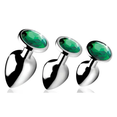 Emerald Gem Anal Plug Set by Booty Sparks