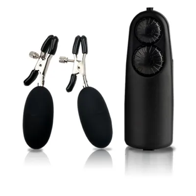 Dual Bullet Vibrating Nipple Clamps