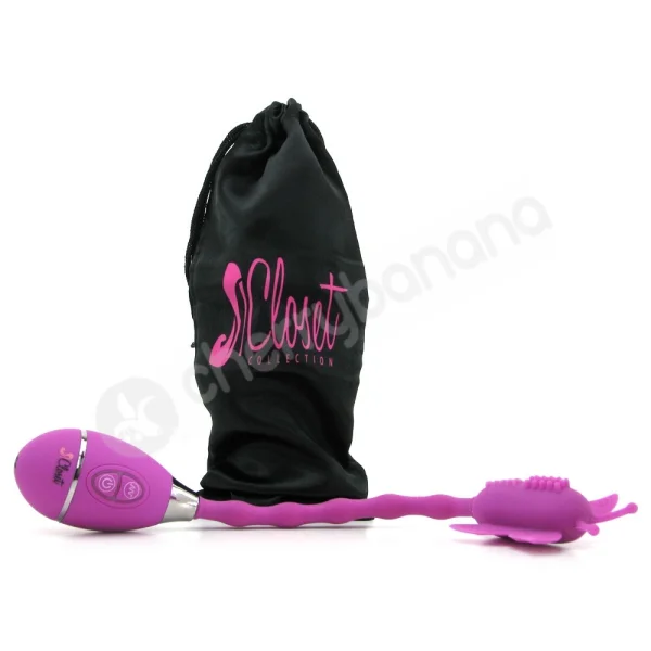 The Celine Purple Butterfly Wand Vibrator