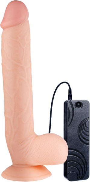 11" Vibrating Dong (Flesh)