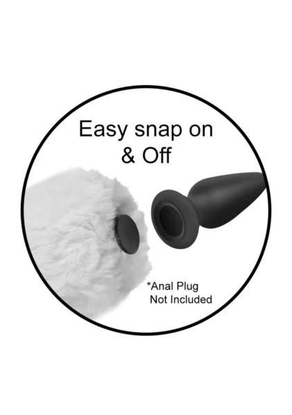 Tailz Snap-On Interchangeable Black Bunny Tail