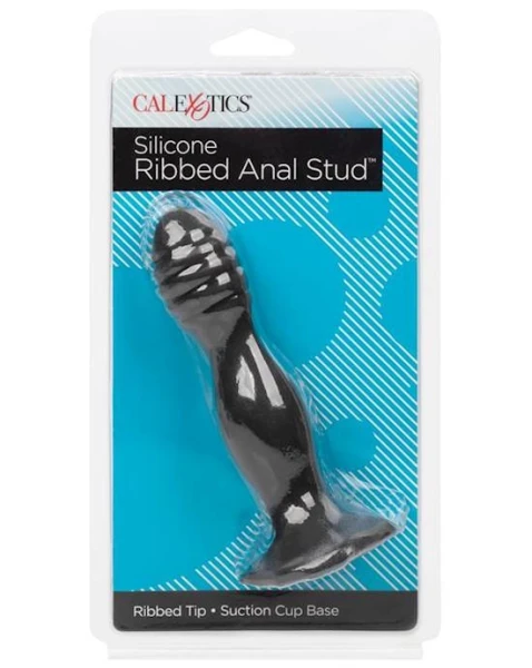 Silicone Ribbed Anal Stud