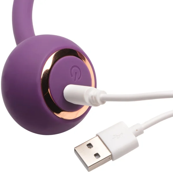 INMI Thrust Thumper Rechargeable Silicone Thrusting Vibrator With Remote - Purple