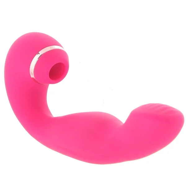 Inya Symphony Rechargeable Silicone Pressure Wave Clitoral Stimulator & G-Spot Vibrator - Pink