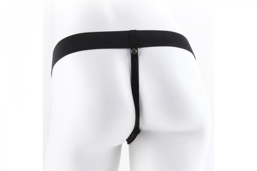 Fetish Fantasy 11 inch Realistic Vibrating Hollow Strap-On