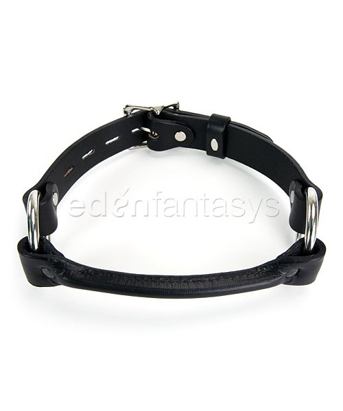 Handcrafted leather bit gag
