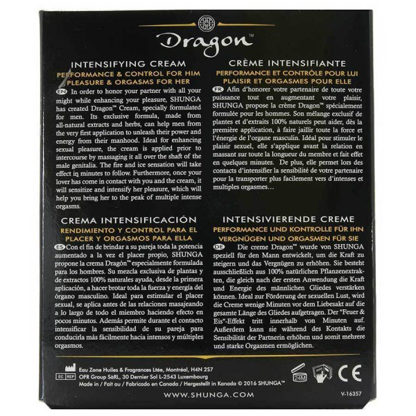 Shunga Dragon Penis Intensifying Cream 2 oz — image 4 of 4
