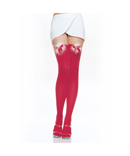 Holiday thigh highs