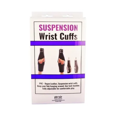Restraints Ple sur Pvc Locking Cuff Suspension Restraints Black