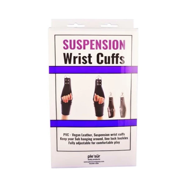 Restraints: Ple'sur Pvc Locking Cuff Suspension Restraints Black