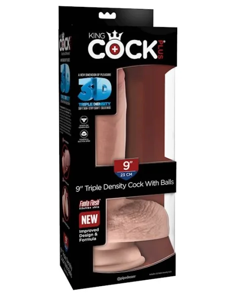 King Cock Plus Triple Density Fat Cock with Balls