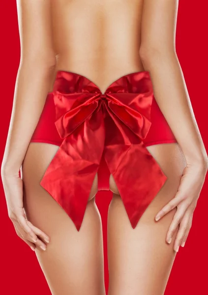 Sexy Bow Vibrating Panty (Red)