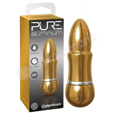 Pure Aluminium Small Gold Bullet Vibrator