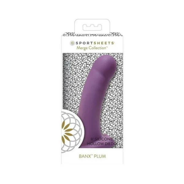 Sportsheets Banx Hollow 8 In. Dildo Plum