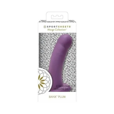 Sportsheets Banx Hollow 8 In Dildo Plum