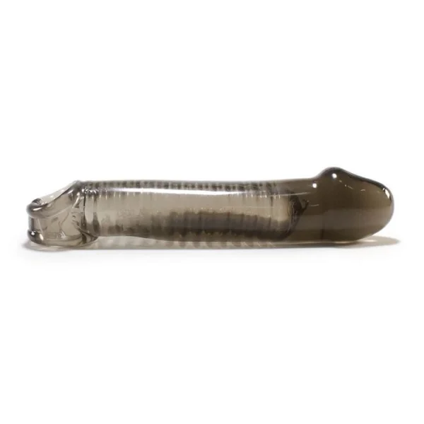Oxballs Muscle Smooth Cocksheath Atomic Jock Penis Extender - Smoke — image 7 of 10