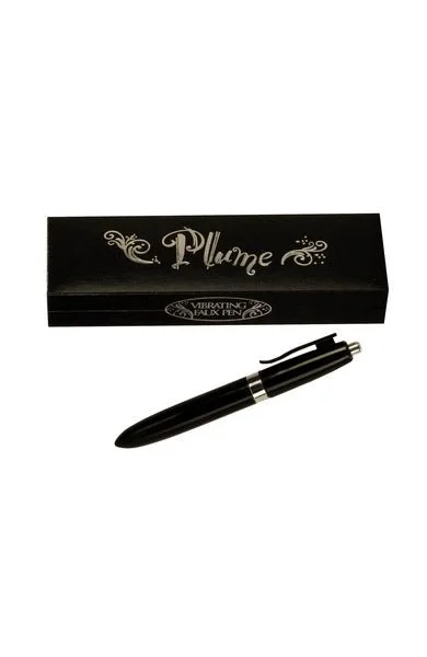 Plume Vibrating Faux Pen Vibrator Waterproof Black