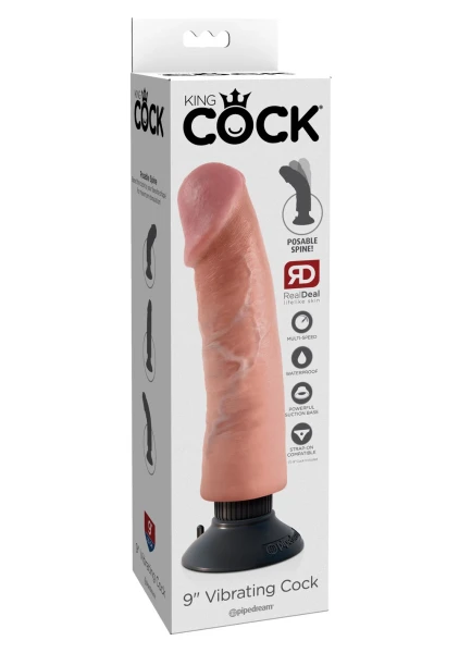 King Cock 9'' Vibrating Cock
