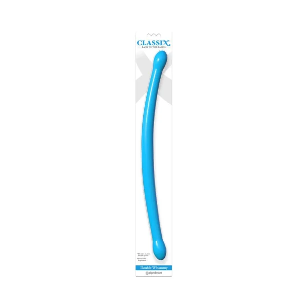 Classix Double Whammy Blue Dual Dildo — image 6 of 12