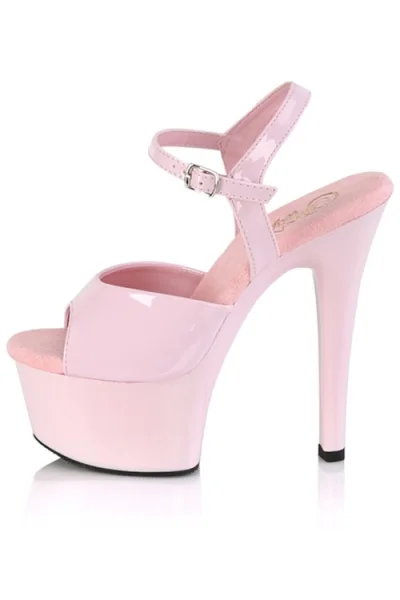 Aspire 6" Pink Vegan Platform Sandal By Pleaser