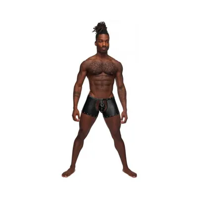 Male Power Fetish Poseidon Chap style Short Black S m