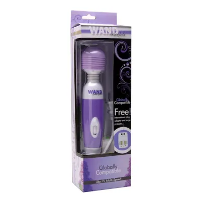 Lilac Iv Multi Speed Globally Compatible Wand Massager 10 Inch