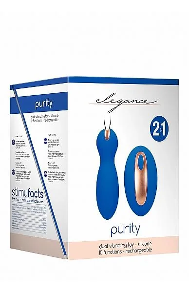 Dual Vibrating Toy - Purity - Blue