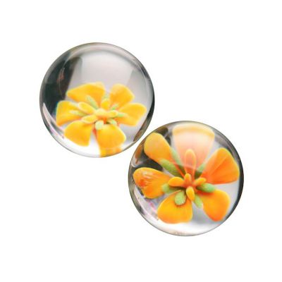 Asvani Glass Ben Wa Balls Orange