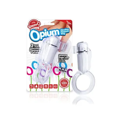 Opium Vibrating Pleasure Ring Clear