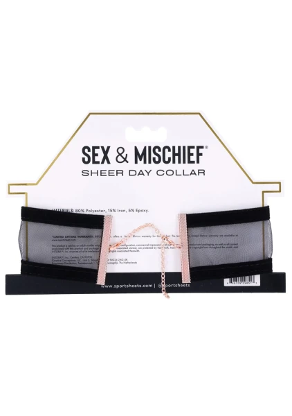 Sex & Mischief Sheer Day Collar By Sportsheets