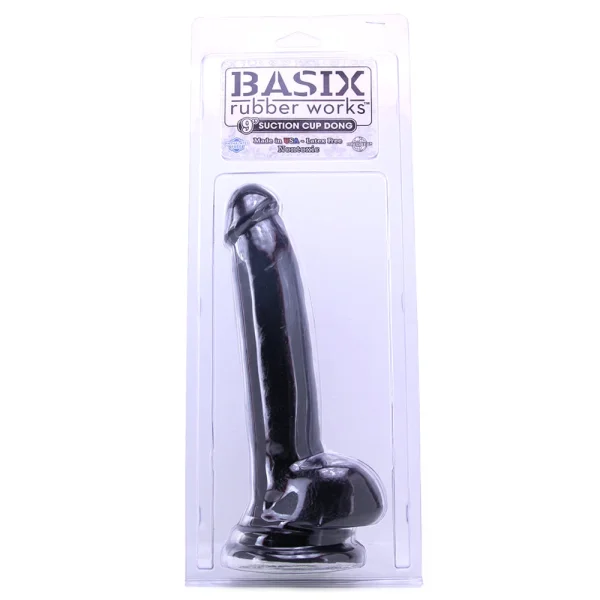 Basix 9 Inch Suction Cup Dildo