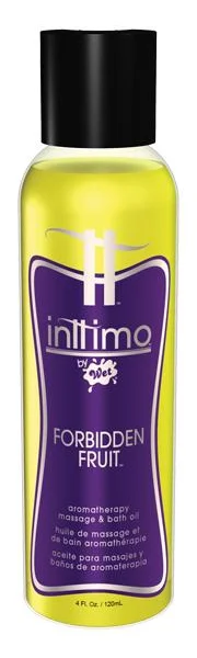 Wet Inttimo Aromatherapy Massage And Bath Oil Forbidden Fruit 4 Ounce