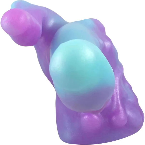 Pris Toys Hydra Dual Stimulation Magic Wand Silicone Dildo Attachment - Glow In The Dark