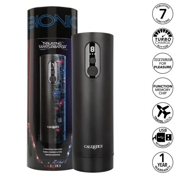 Bionic Thrusting Rechargeable Penis Masturbator By CalExotics