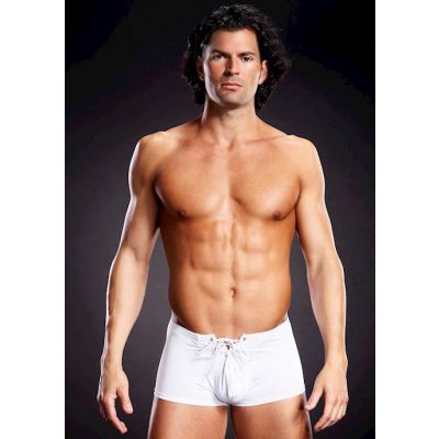 Performance Microfiber Lace up Trunk White Lxl